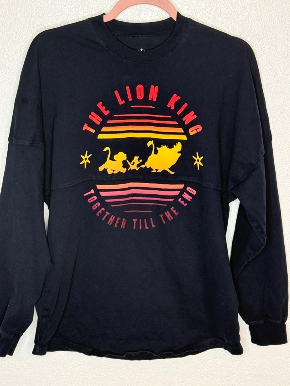 Disney Spirit Jersey The Lion King Pride Land 1994 Long Sleeve Tee Size XS